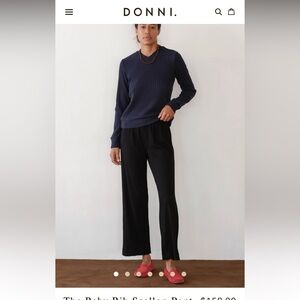 DONNI. Black scallop Pants